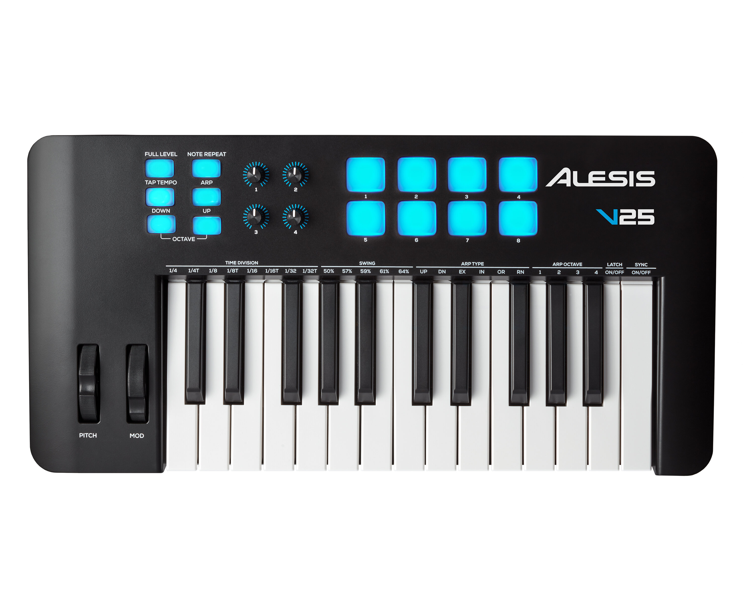 MIDI клавиатуры / MIDI контроллеры Alesis V25MKII