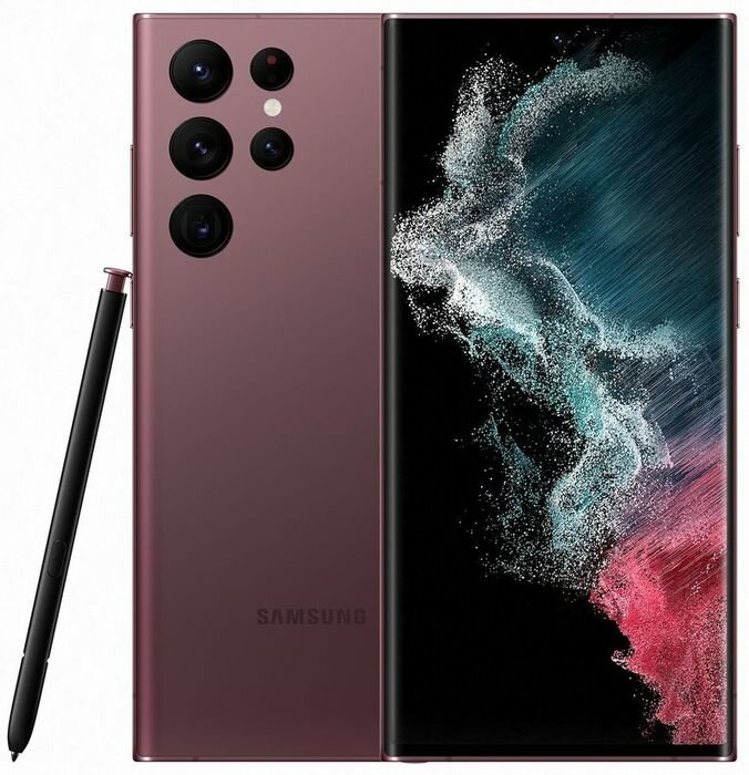 Смартфон Samsung Galaxy S22 Ultra 12/256Gb (SM-S908EDRGMEA), бургунди