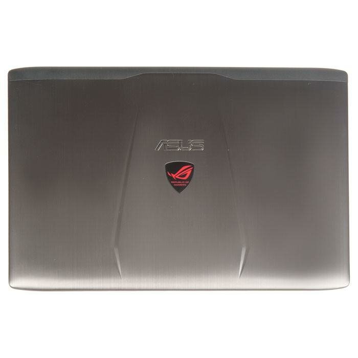 Крышка экрана (матрицы) для Asus Rog G552VW, G552VX, GL552VL, GL552VW, GL552VX металическая, серая с красными вставками, с разбора (13NB09I3AM0111)