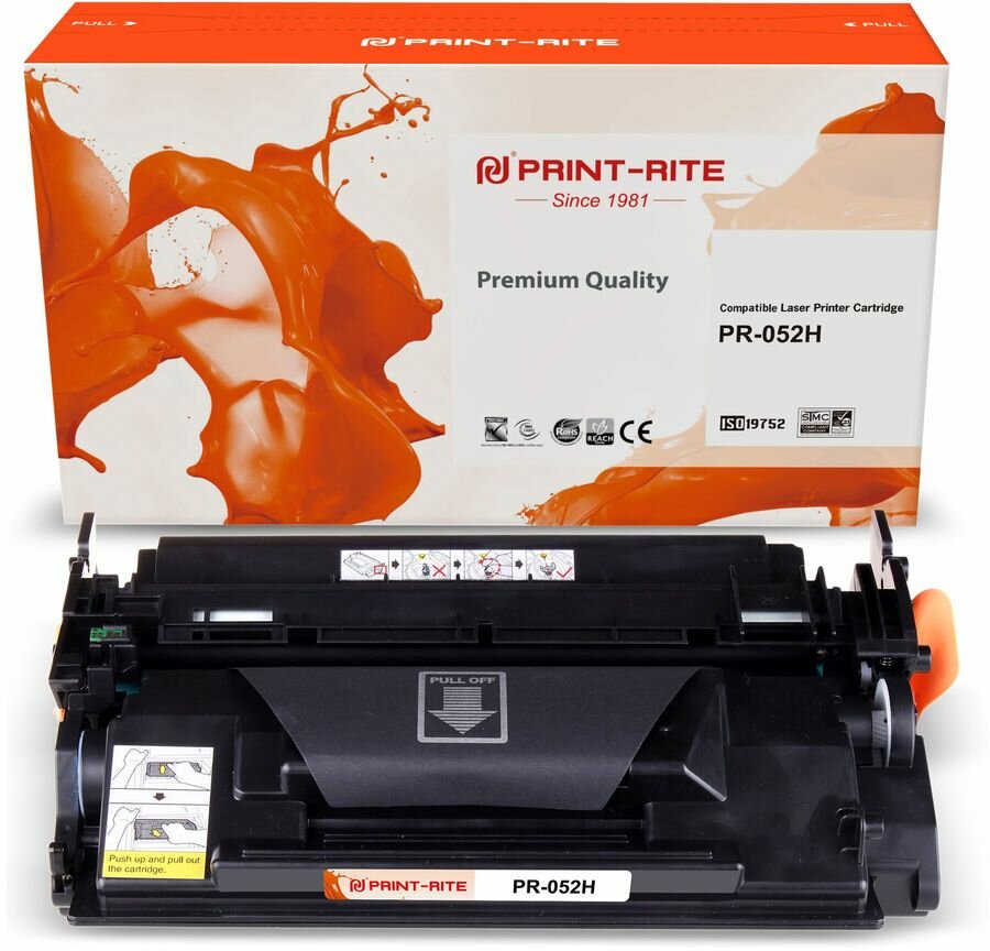 Картридж PRINT-RITE TFC832BPU1J, 052H, черный / PR-052H