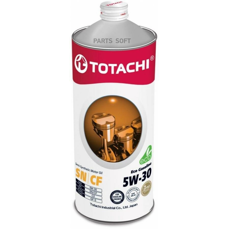 TOTACHI 10801 Масло моторное TOTACHI Eco Gasoline 5W-30 полусинтетическое 1 л 4589904934858