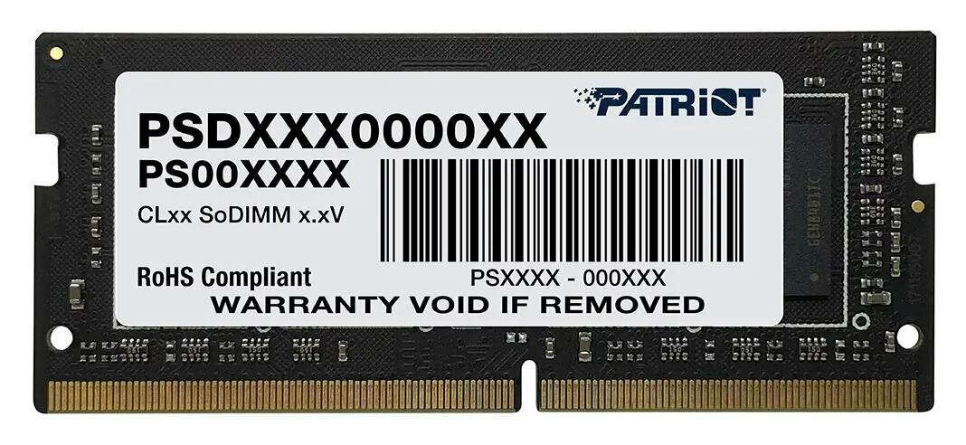 Оперативная память Patriot DDR4 8GB 3200Mhz Signature Line