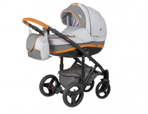 Коляска 2 в 1 BEBE-MOBILE MOVO R12 Светло-серый