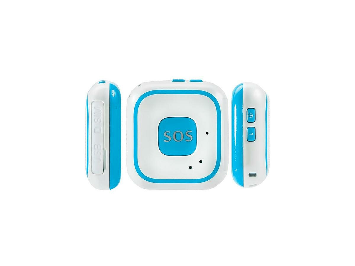 Персональный GPS / SMS трекер с тревожной кнопкой на руку ребенка TrakFon TP-28 (blue Pro) (K7065RU) - мини GPS трекер маяк для детей
