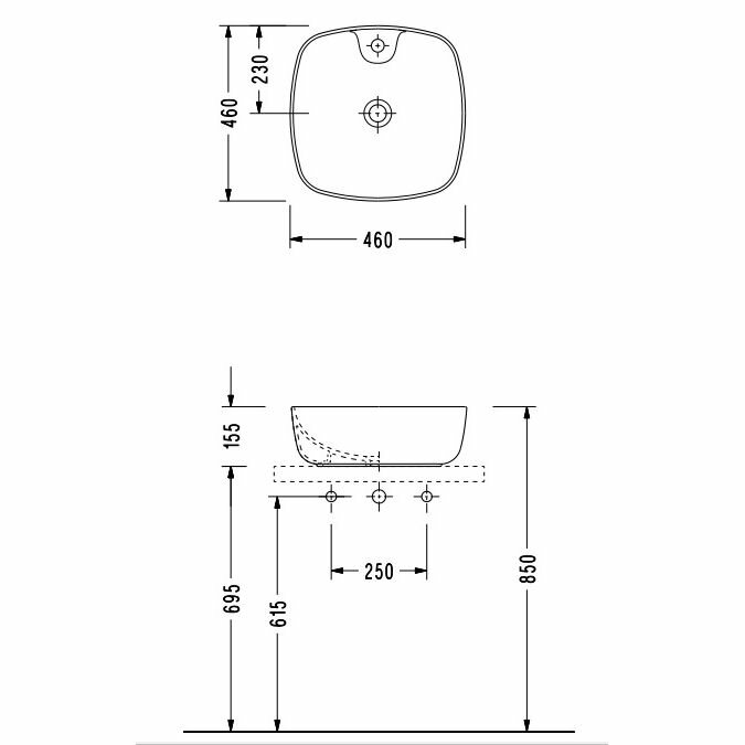 Раковина Serel 3016 46 см