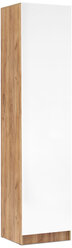 Пенал Миф Роджина дуб крафт / белый глянец 55х52х240 см