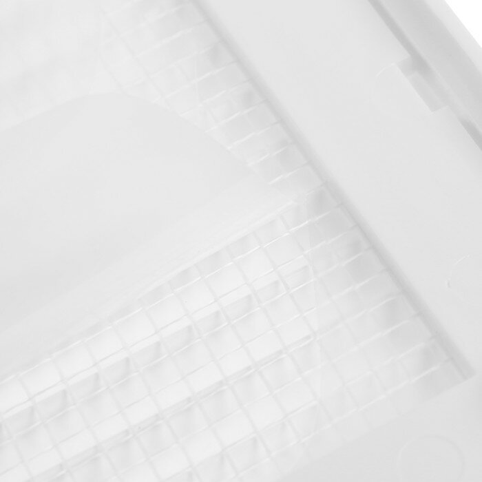 Решетка вентиляционная ZEIN Люкс ЛР250-ОК, 250 x 250 мм, сетка, разъемная, обратный клапан - фотография № 4
