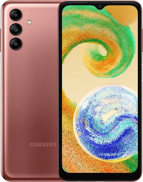 Смартфон Samsung SM-A047F Galaxy A04s 64Gb 4Gb медный моноблок 3G 4G 6.5 720x1600 Android 11 50Mpix 802.11 a/b/g/n/ac NFC GPS GSM900/1800 GSM1900 Touc