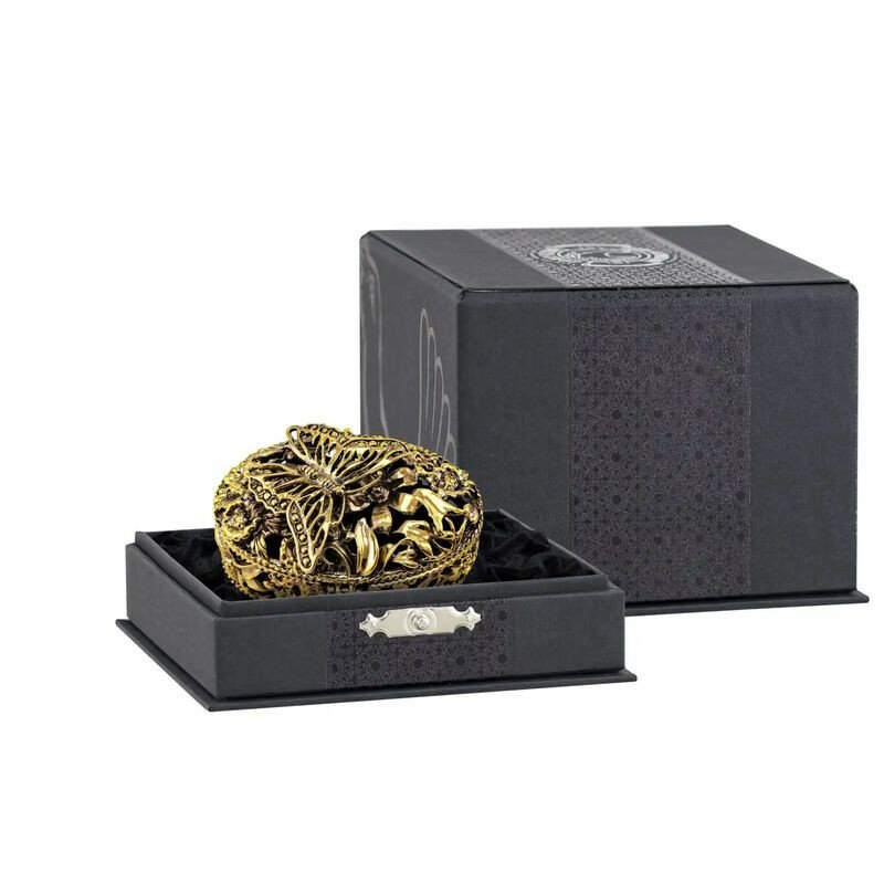 фото Кольчугинский мельхиор Шкатулка "Бабочка" латунная (КМ1173ШК06_8)