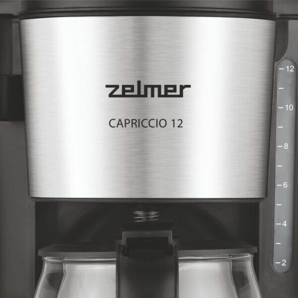 Кофеварка Zelmer ZCM1200 капельная , 680 Вт, черный - фотография № 4