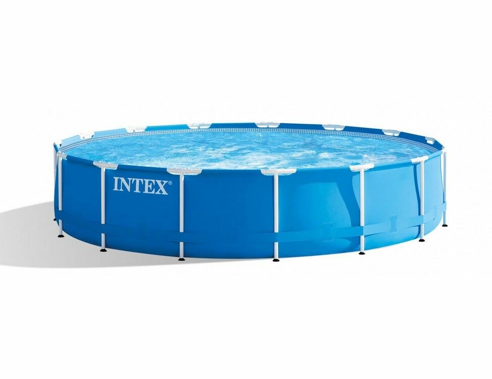 Бассейн каркасный Intex Metal Frame Pool, 457х122 см + фильтр-насос + аксессуары, 28242