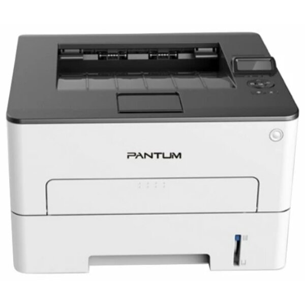 Принтер Pantum P3308DW, Printer, Mono laser, A4, 33 ppm, 1200x1200 dpi, 256 MB RAM, PCL/PS, Duplex, paper tray 250 pages, USB, LAN, WiFi, start. cartr