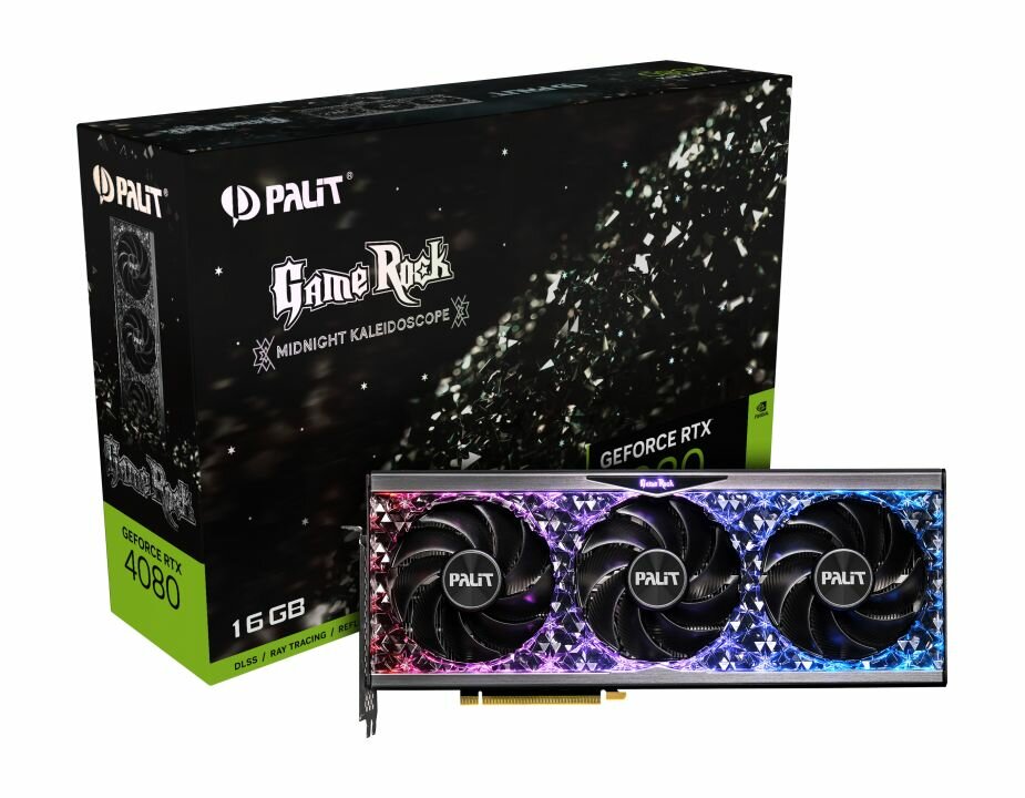 Видеокарта Palit GeForce RTX 4080 GameRock 16 ГБ (NED4080019T2-1030G)