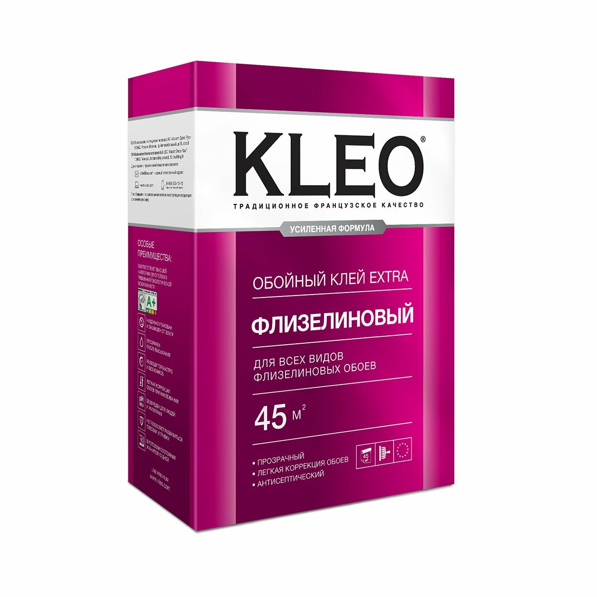 Клей для флизелиновых обоев Kleo Extra 45, 320 г