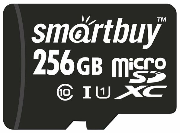 Карта памяти SmartBuy microSDXC Class 10 UHS-I U1 256GB + SD adapter (SB256GBSDCL10-01)