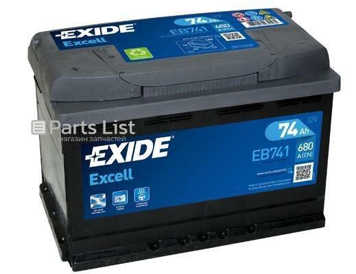 EXIDE EB741 1шт