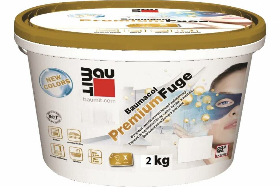 фото Затирка для швов Baumit Baumacol PremiumFuge (светло-коричневый; 2 кг) 9002428115978