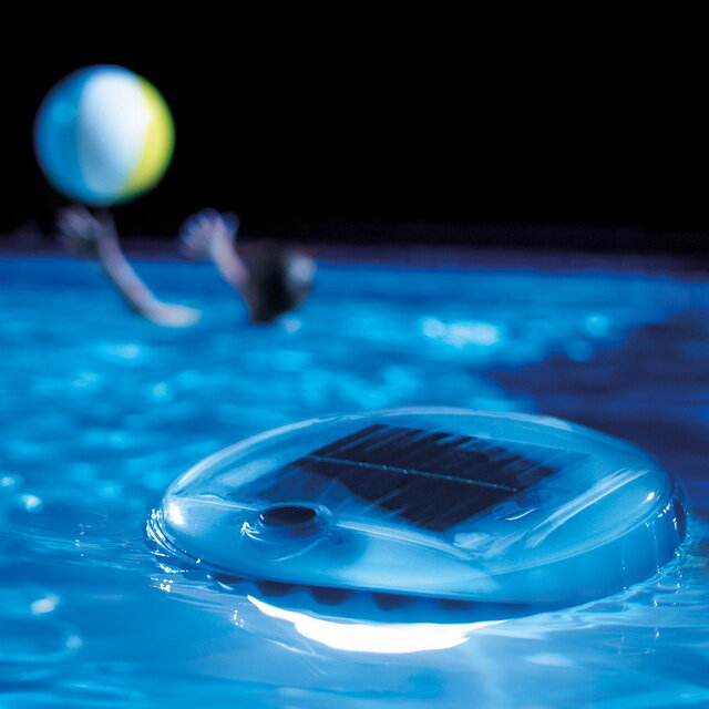 INTEX Плавающая подсветка для бассейна на солнечной батарее разноцветная 28695
