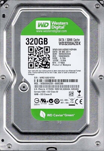 Жесткий диск Western Digital 320 ГБ WD3200AZDX