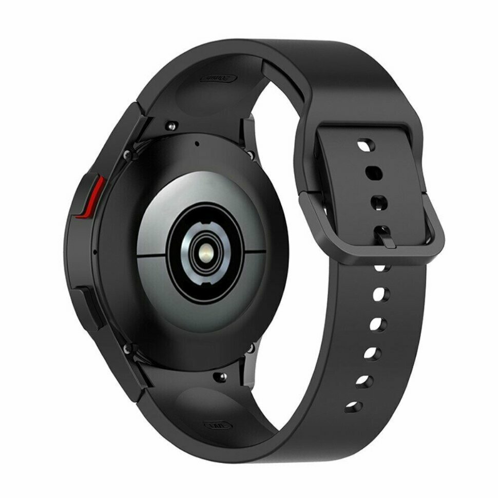 фото Силиконовый ремешок для Samsung Galaxy Watch 5 / Watch 5 Pro (черный)