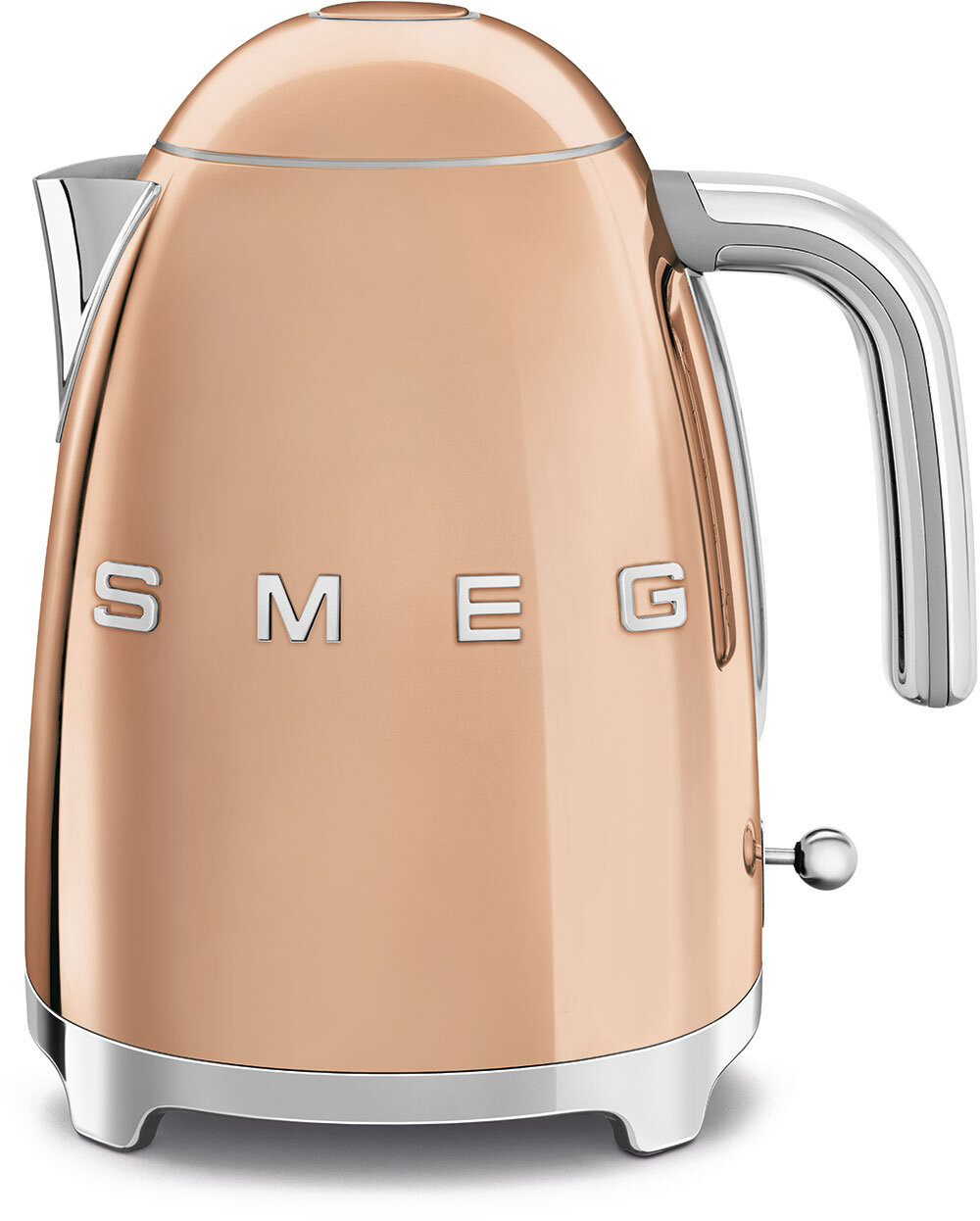 Smeg Чайник SMEG Стиль 50-х г., электрический, 1.7 л , 2400 Вт, корпус из нержавеющей стали, регулировка температуры, розовое золото