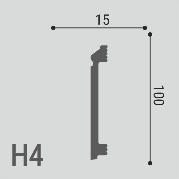 Плинтус напольный ударопрочный Н4 100х15x2000 мм - фотография № 2