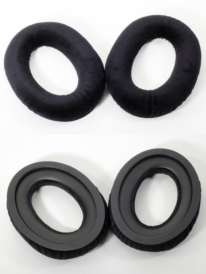 Ear pads / Амбушюры для наушников Sennheiser HD 515 / HD 518 / HD 519 / HD 555 / HD 558 / HD 559 / HD 595 чёрные