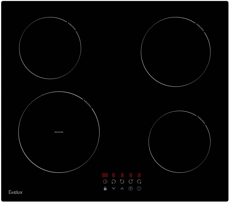 Электрическая варочная панель Evelux HEI 641 B (черный)