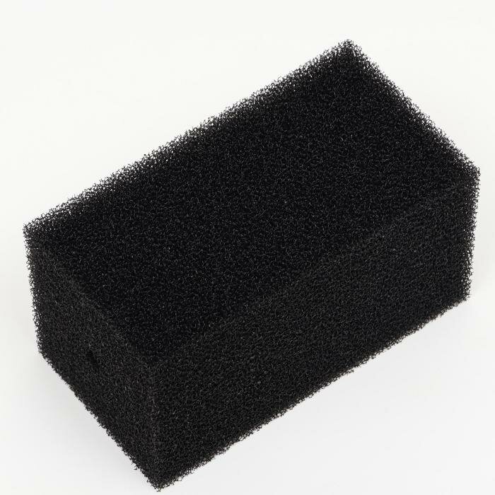 AQUA STORY Губка прямоугольная для фильтра № 14, ретикулированная 30 PPI, 11 х 11 х 20 см, черная - фотография № 1