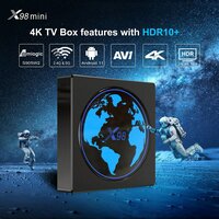 Смарт ТВ приставка DGMedia X98 mini, Андроид медиаплеер 4/32 Гб, Wi-Fi, 4K, Amlogic S905W2