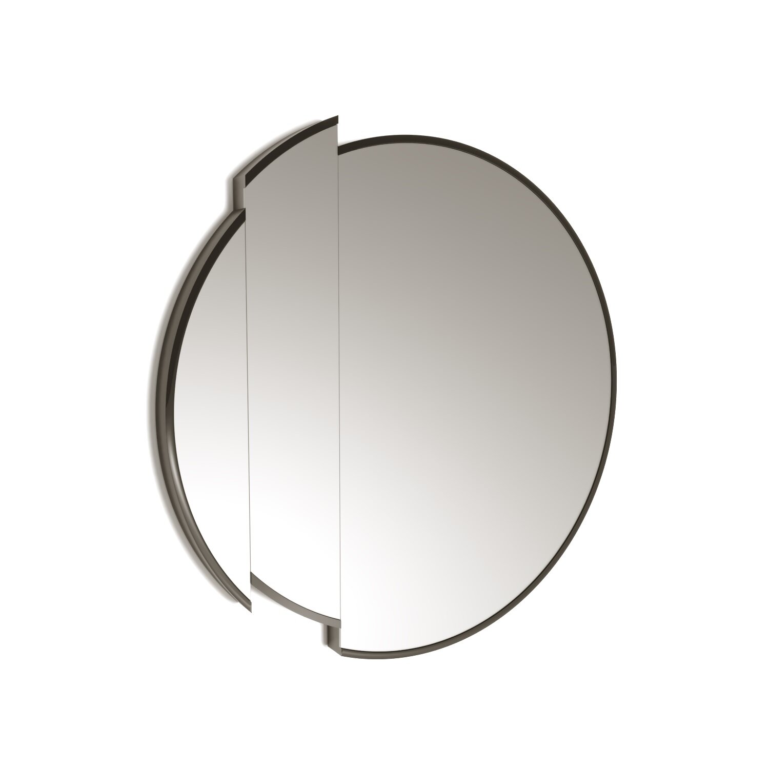 Зеркало дизайнерское круглое sectional mirror round - фотография № 3