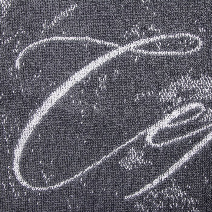 Полотенце именное махровое Этель "Сергей" серый, 50х90см, 100% хлопок, 420гр/м2 - фотография № 3