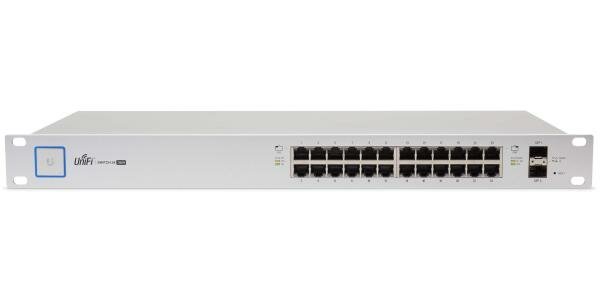 Коммутатор Ubiquiti UniFi Switch 24 250W управляемый UniFi 24 порта 10/100/1000Mbps PoE(250W) 2xSFP US-24-250W(EU)