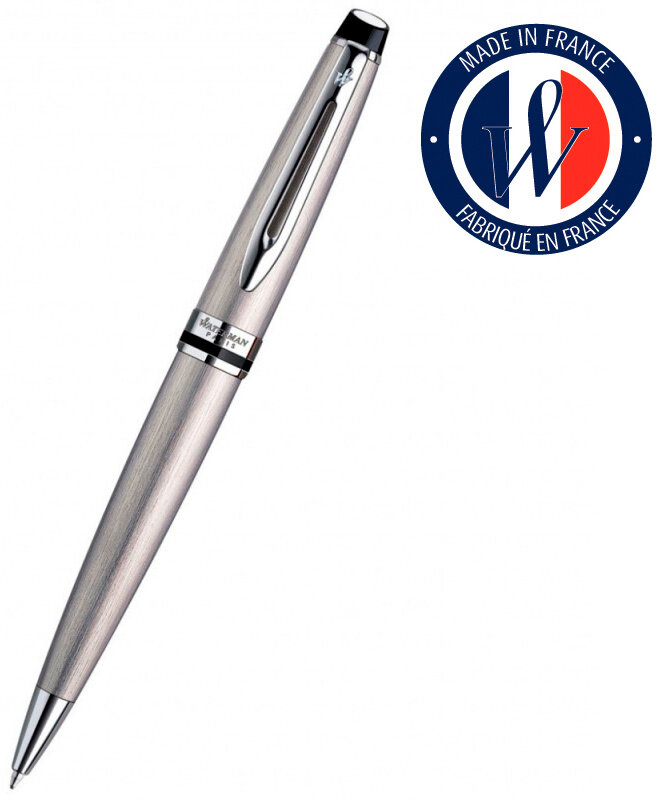 Ручка шариковая Waterman Expert 3 (S0952100) Stainless Steel CT M синие чернила подар.кор.