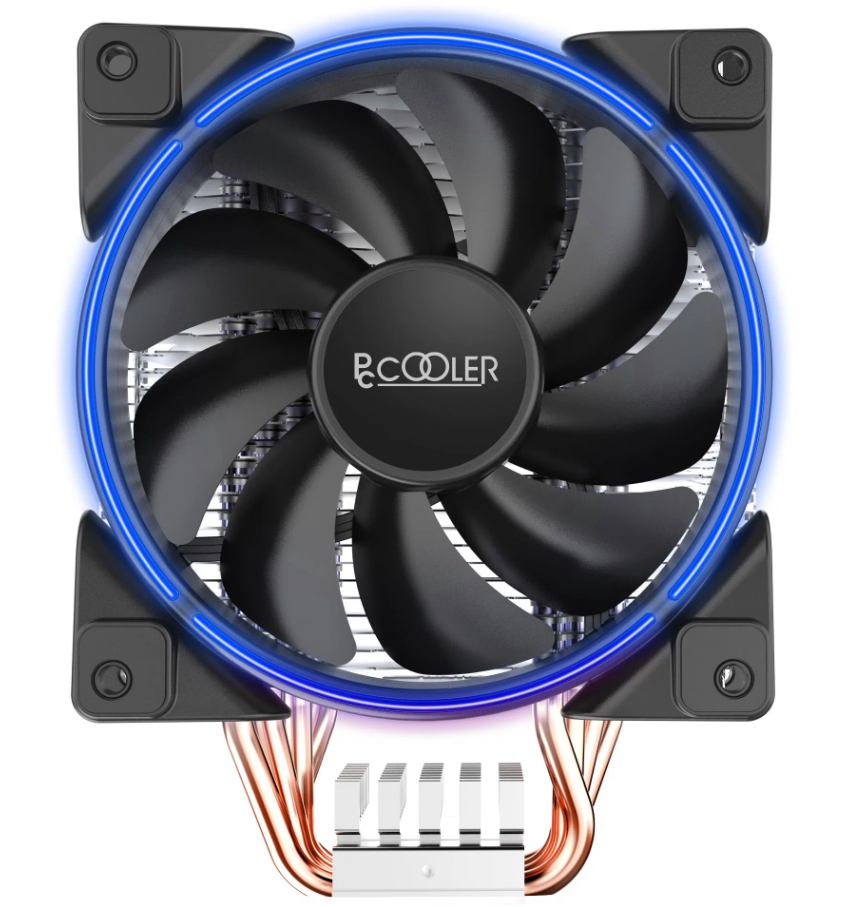 Кулер для процессора PCcooler GI-X4B V2, черный/синий