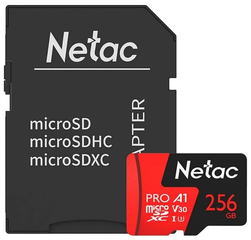 Microsdxc 256gb netac p500 extreme