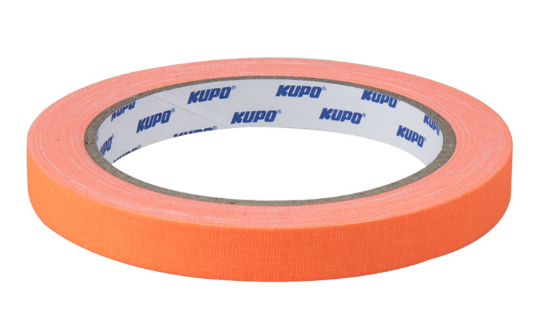 Скотч-тейп Kupo CS-1215OG Cloth Spike Tape, 12mm*13,72m, оранжевый