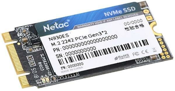 Твердотельный накопитель SSD M.2 512 Gb Netac N930ES Read 1650Mb/s Write 1500Mb/s TLC (NT01N930ES-512G-E2X)