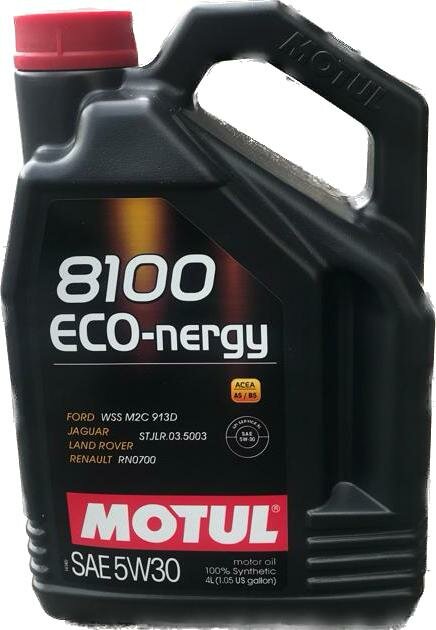 Синтетическое моторное масло Motul 8100 Eco-nergy 5W30, 4 л, 1 шт.