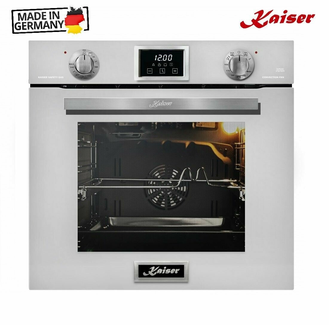 Газовый духовой шкаф 60 см Kaiser Grand Chef EG 6374 W белый - фотография № 1