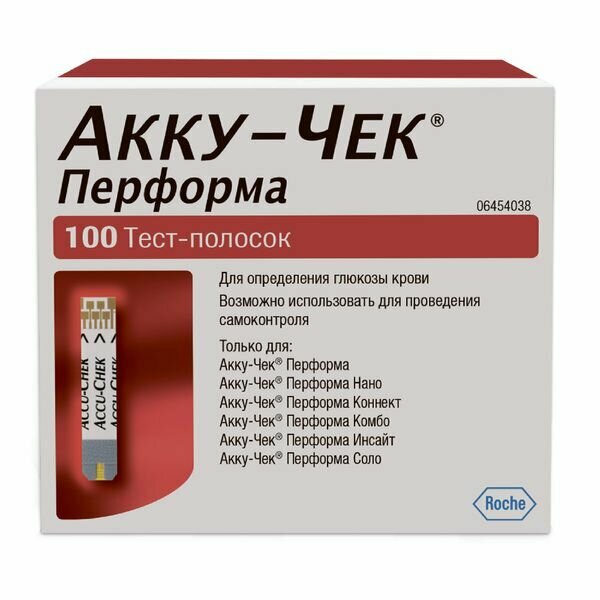 Тест-полоски Перформа Accu-chek/Акку-Чек 100шт