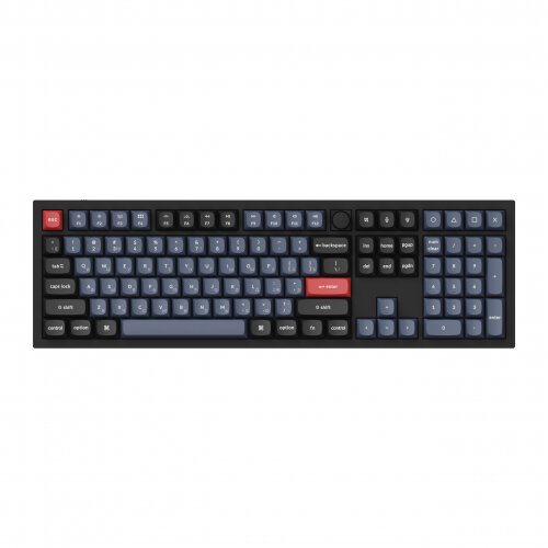 Клавиатура KEYCHRON Q6-M2, RGB, Blue Switch, 104 кнопоки, Black