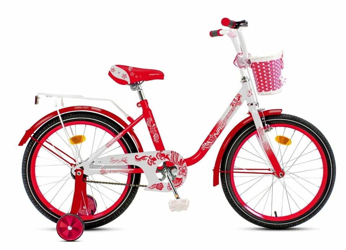 Велосипед NRG Bikes SWAN 20" red-silver