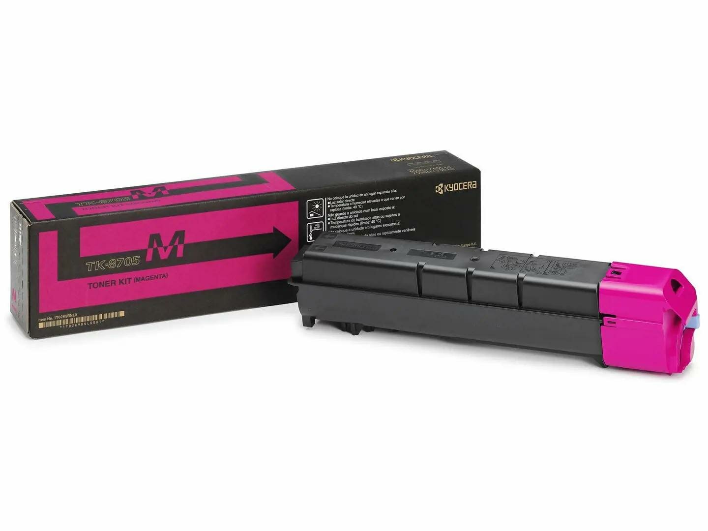 Картридж лазерный Kyocera TK-8705M, пурпурный