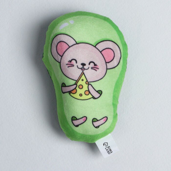 Игрушка для кошек с мятой "Мышка" из текстиля, 12*9 см. - фотография № 1