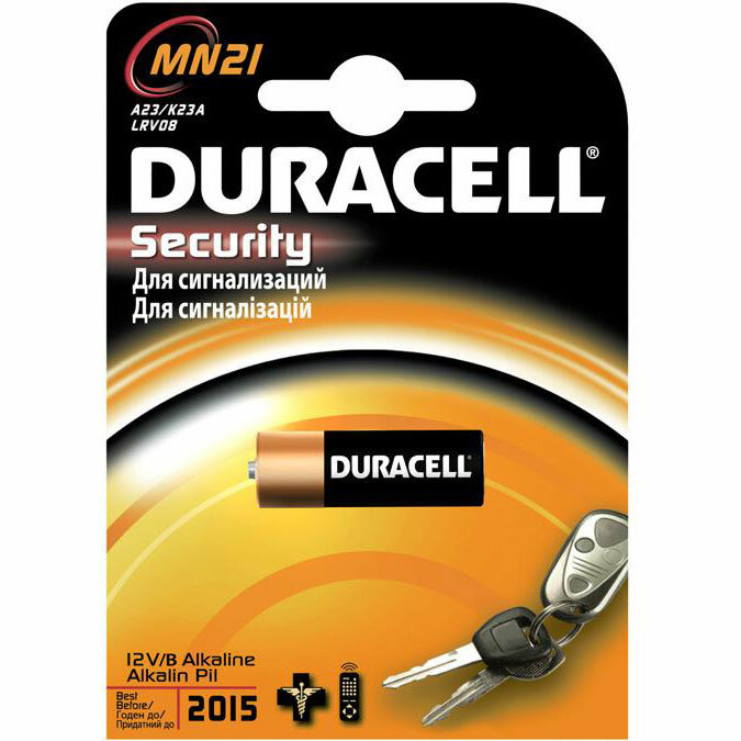 Батарейки Duracell MN21 A23 Security 12V Alkaline