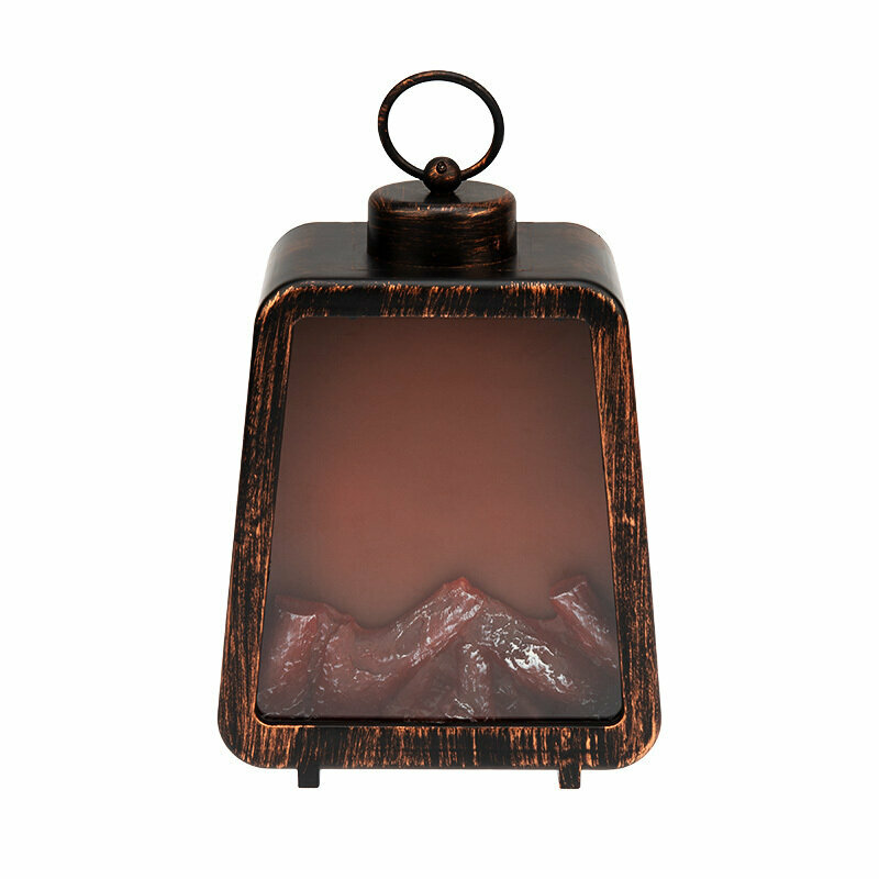 Камин светодиодный "Лофт" с эффектом живого огня 10.5x25.5x18.5 см пластик черный - фотография № 3