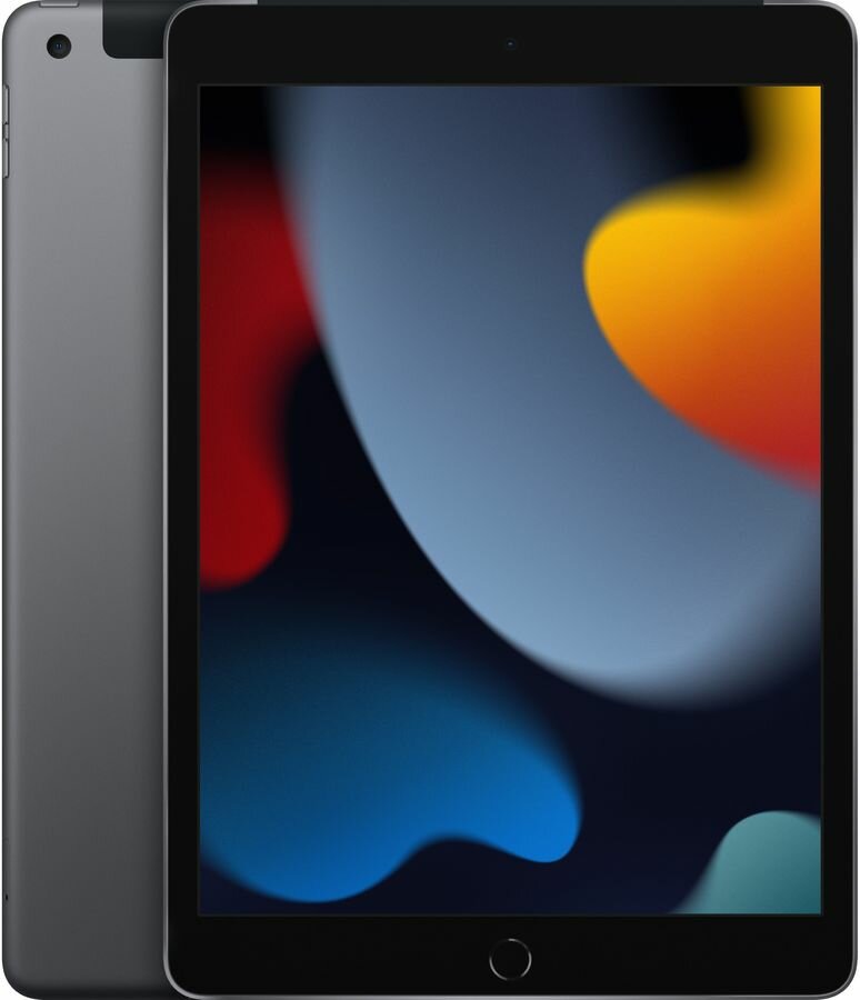 Планшет Apple iPad 2021 A2604 64Gb Wi-Fi + Cellular (MK473ZP/A) серый космос