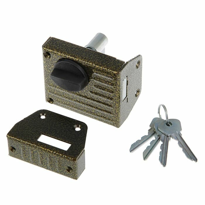 фото Замок накладной Димитровград "Зенит" ЗН1-2,1 цвет бронза