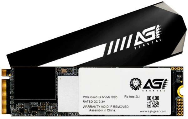 Твердотельный накопитель SSD M.2 512 Gb AGI AGI512GIMAI218 Read 3083Mb/s Write 2208Mb/s 3D NAND TLC